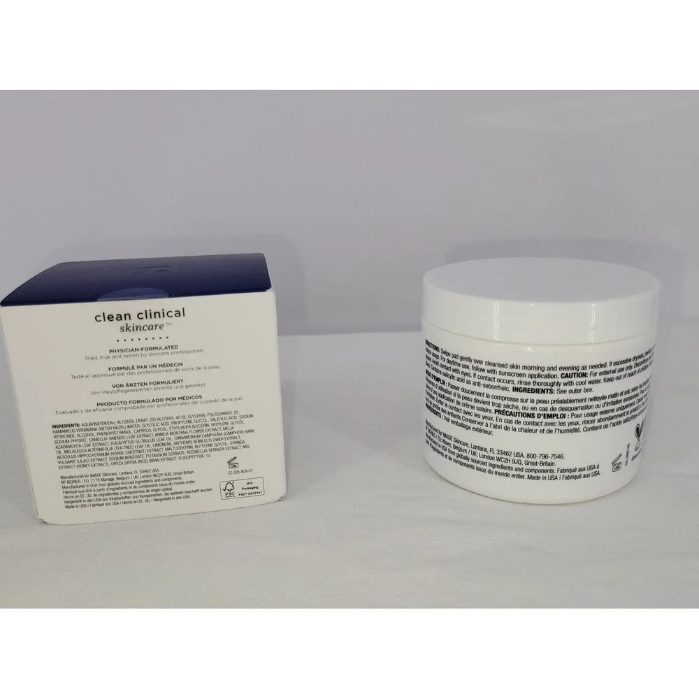 IMAGE Skincare Clear Cell Clarifying Salicylic Pads 2% Salicylic Acid 60ct NIB‎